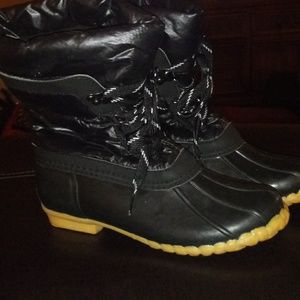 Cute Stylish Black Rain boots